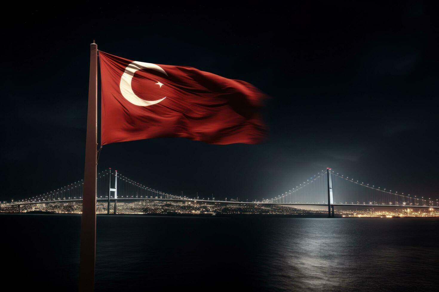 Turkish flag national background photo