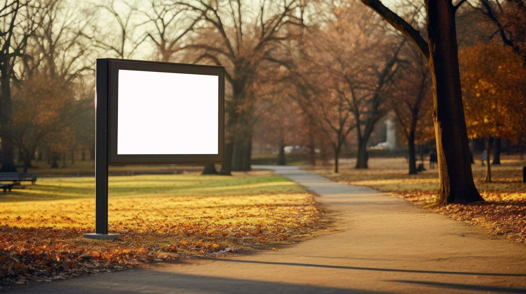 Empty billboard mockup photo