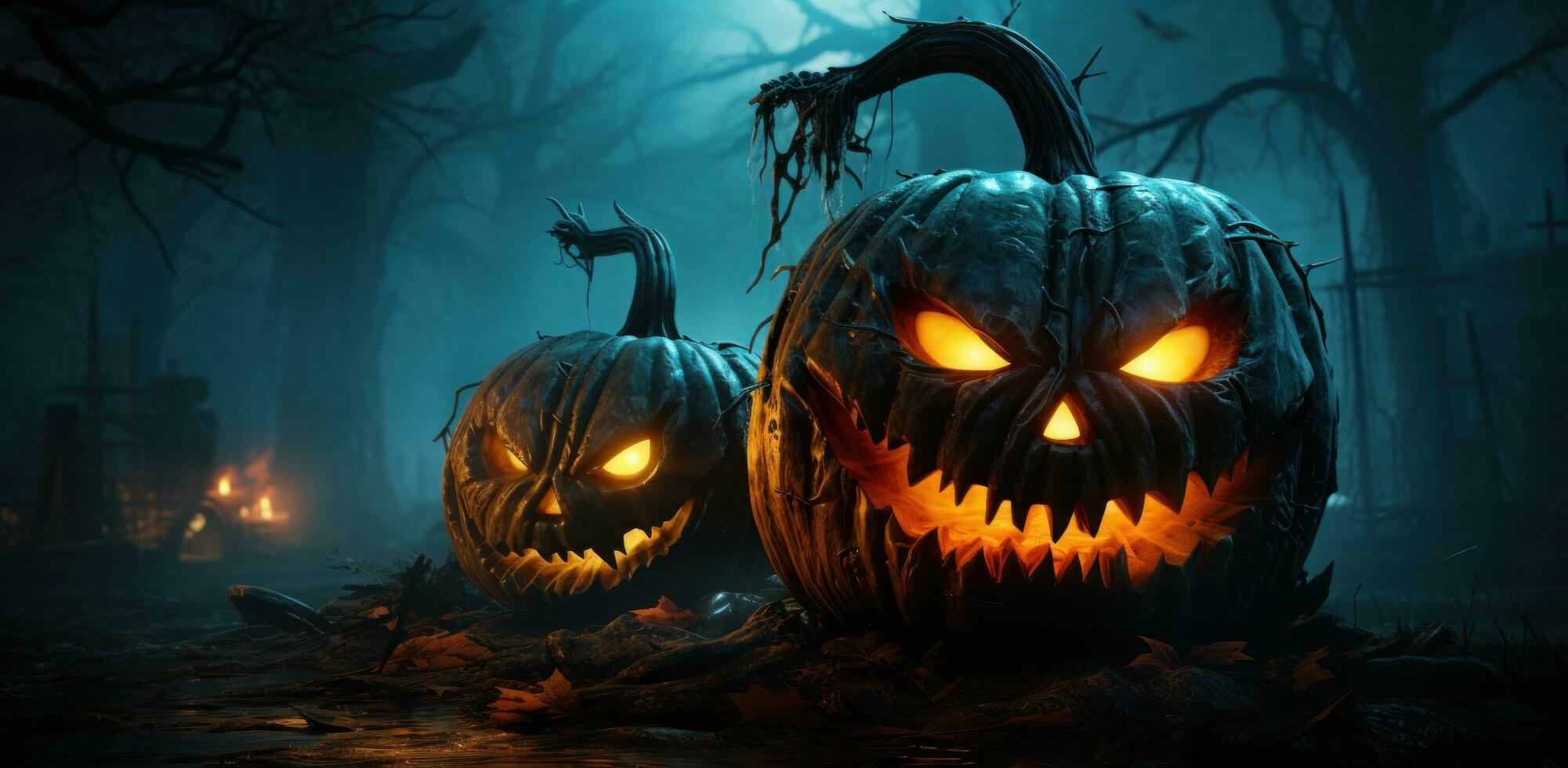 Spooky Halloween background photo