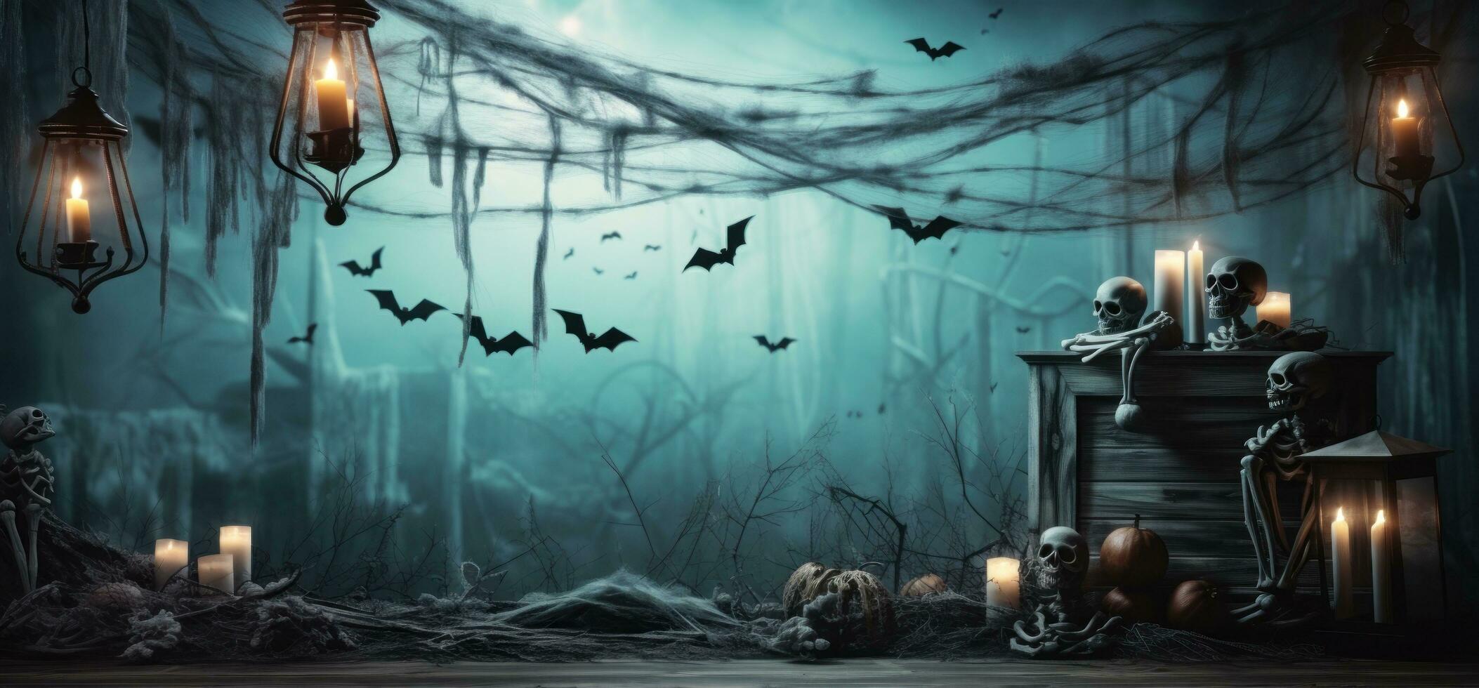 Spooky Halloween background photo