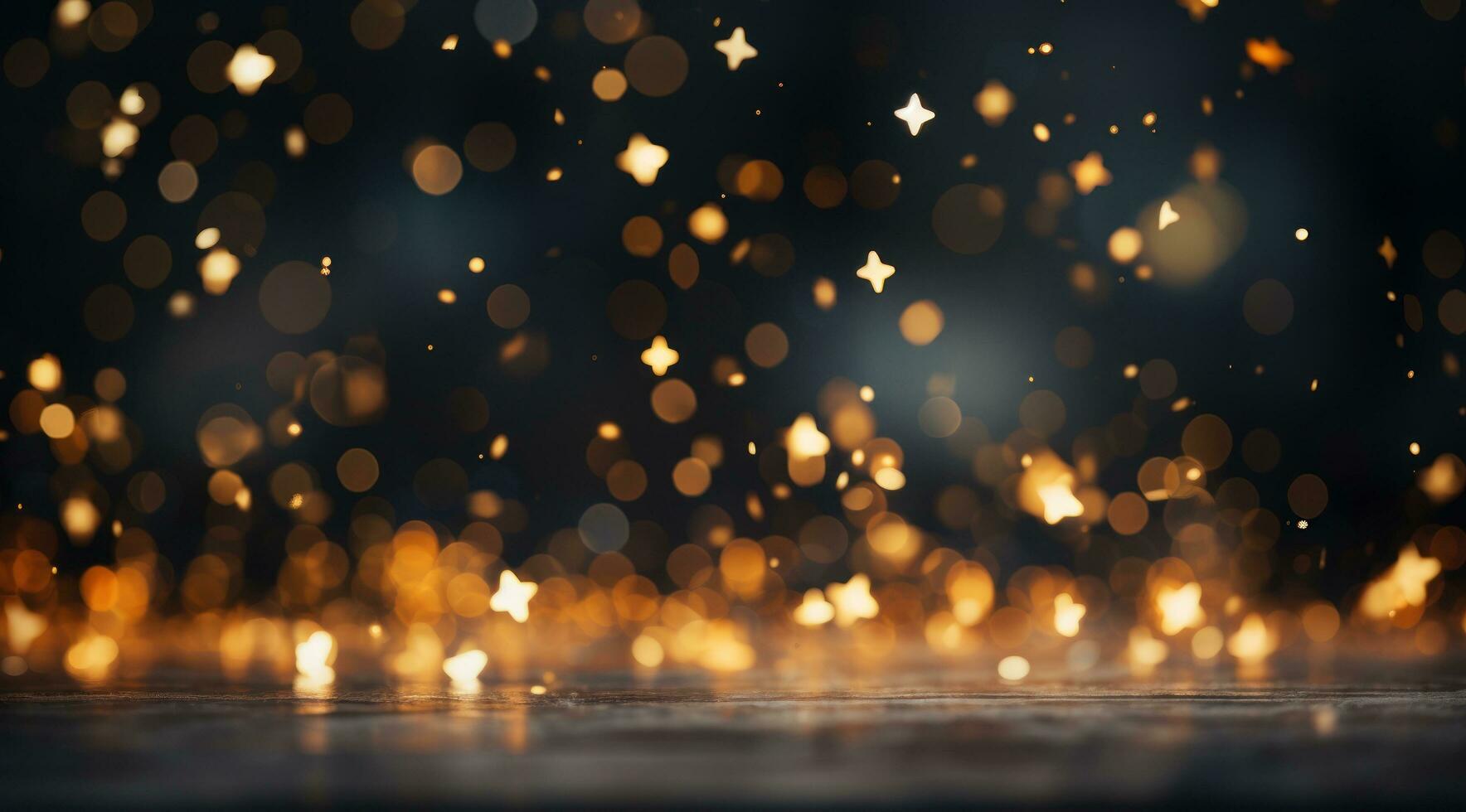 Blue Christmas bokeh background. photo