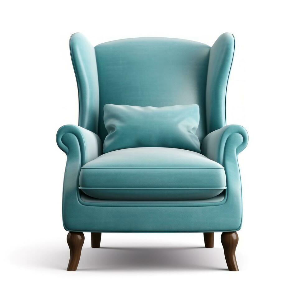 Upholstered Accent Chair Isolated photo