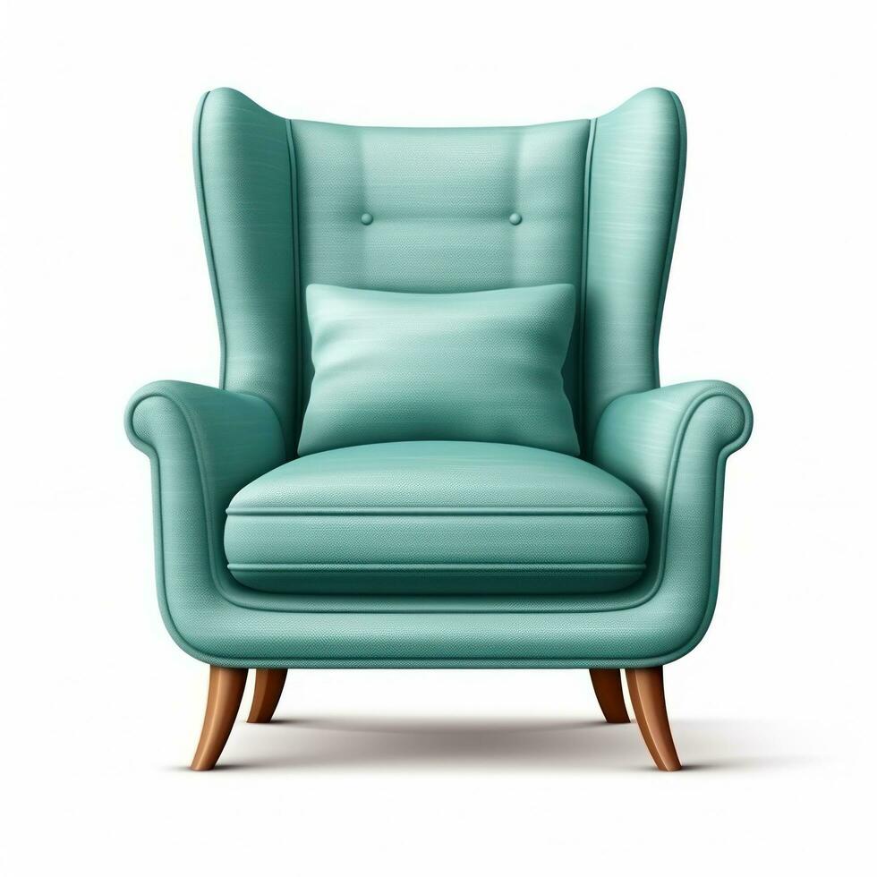 Upholstered Accent Chair Isolated photo