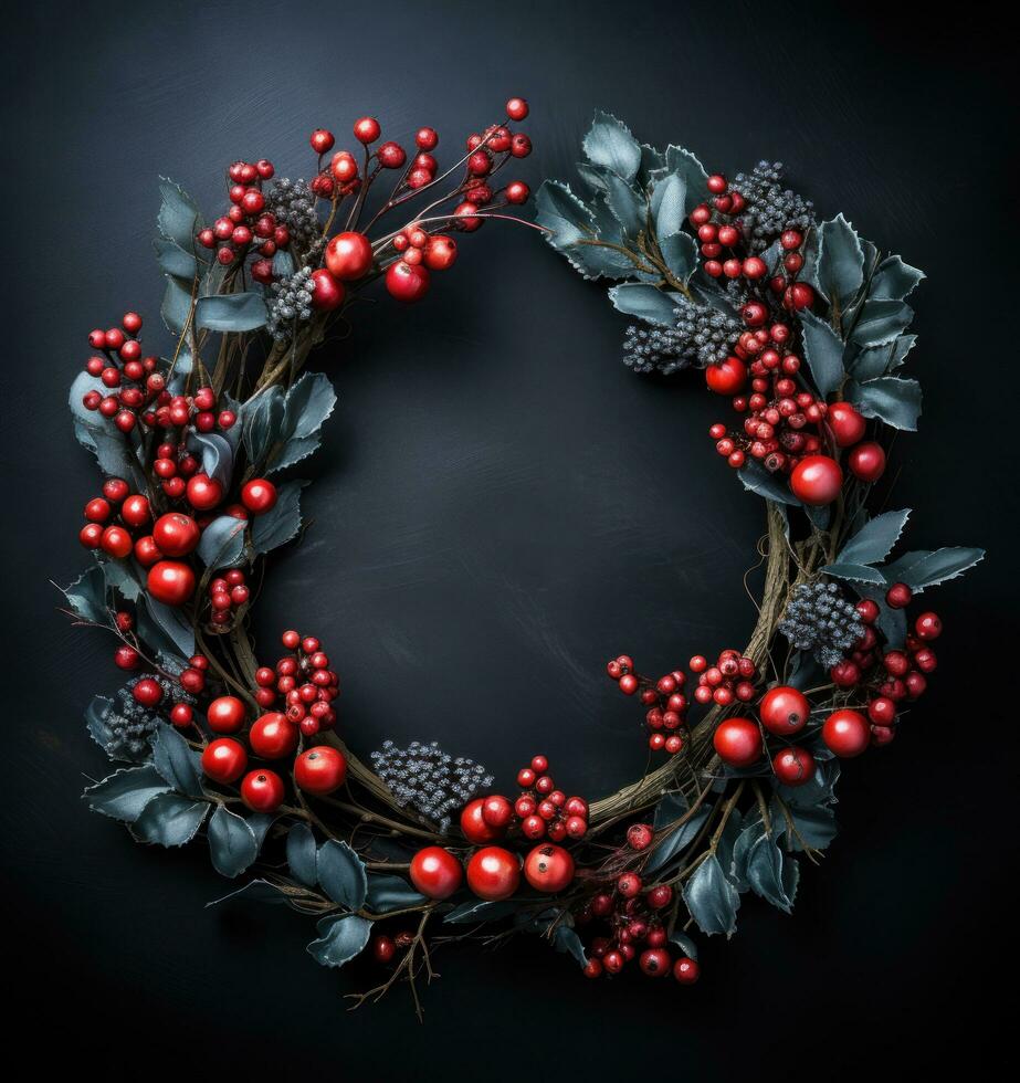 Christmas harry acacia juniper wreath photo