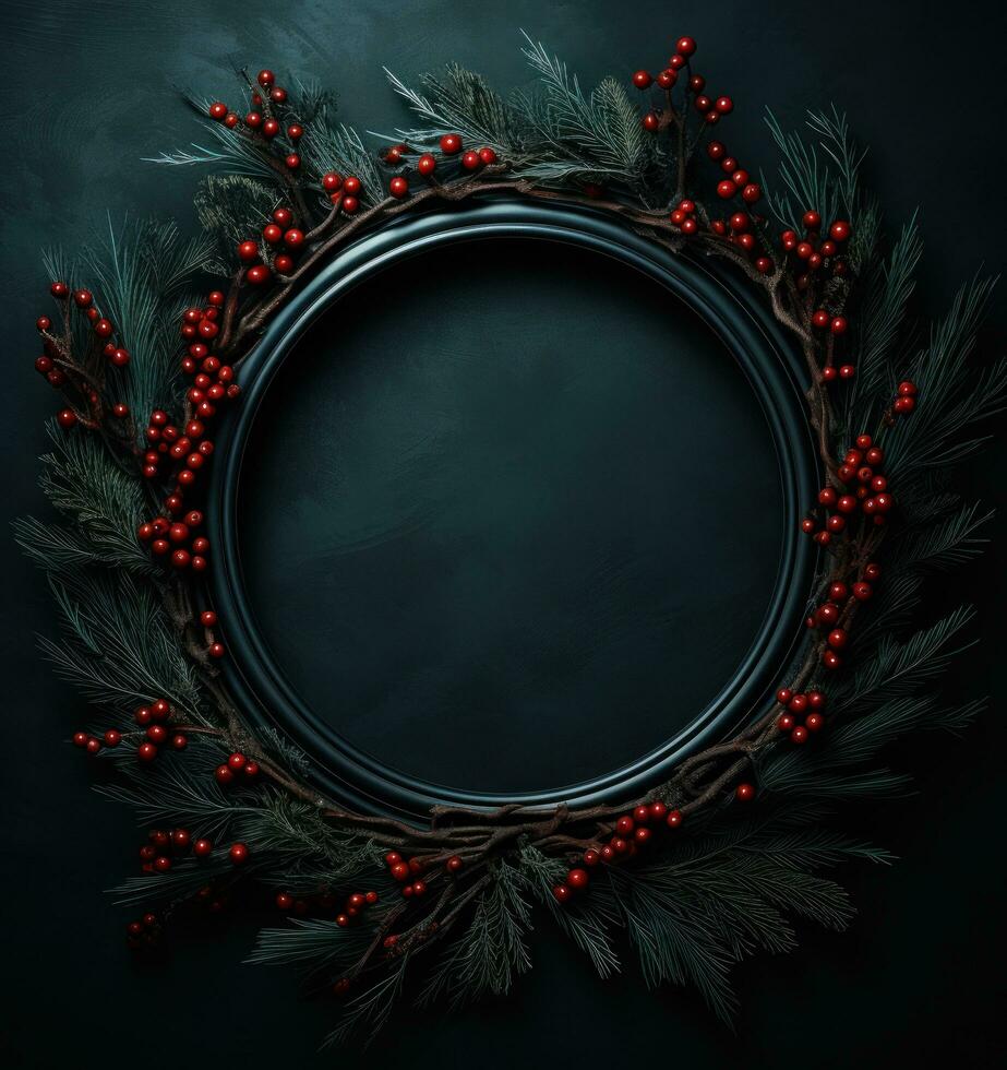 Christmas harry acacia juniper wreath photo