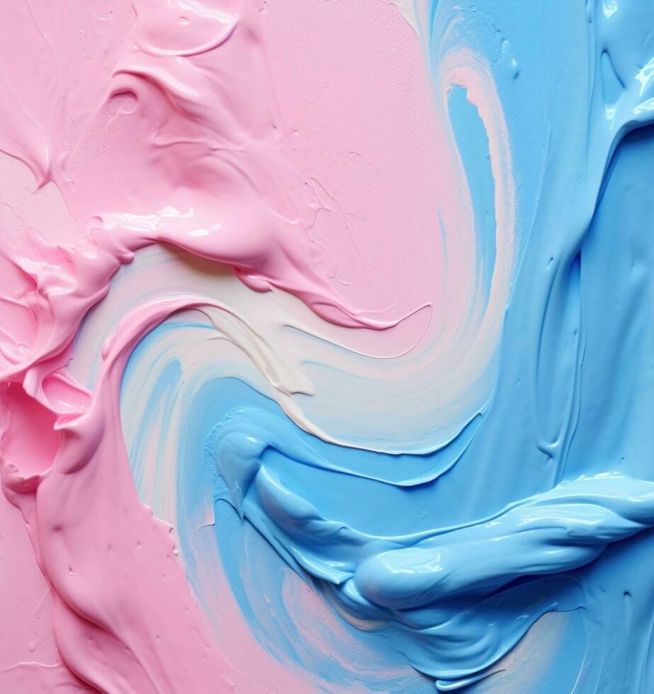 Pink and blue painted background photo