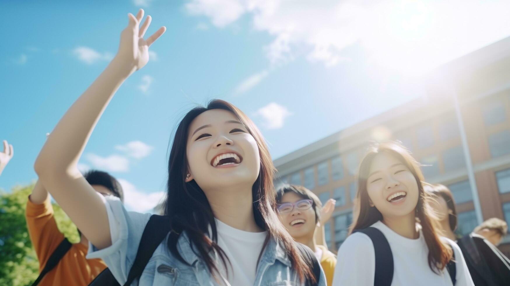 Students in university photo