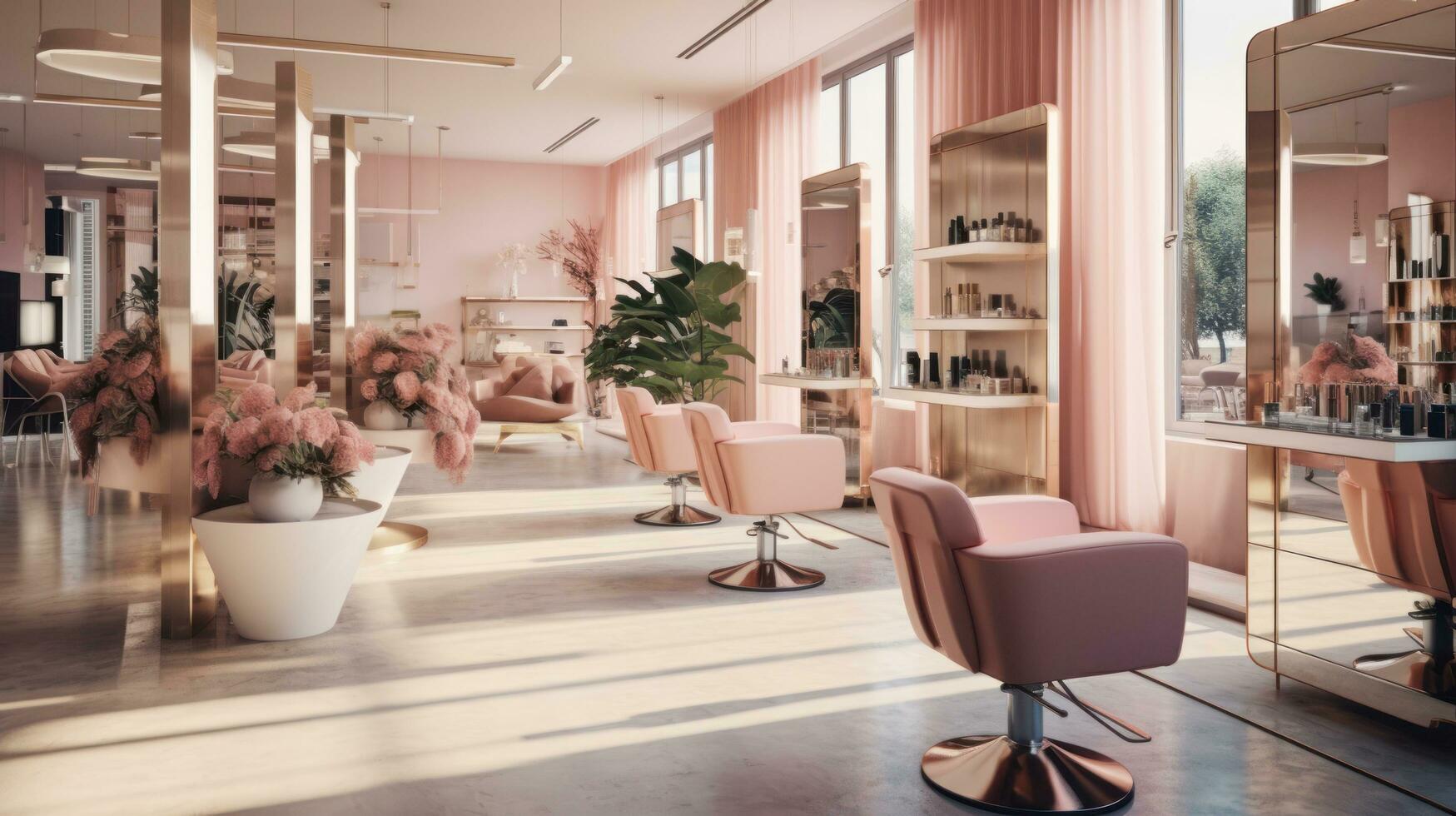 Beauty salon interior photo