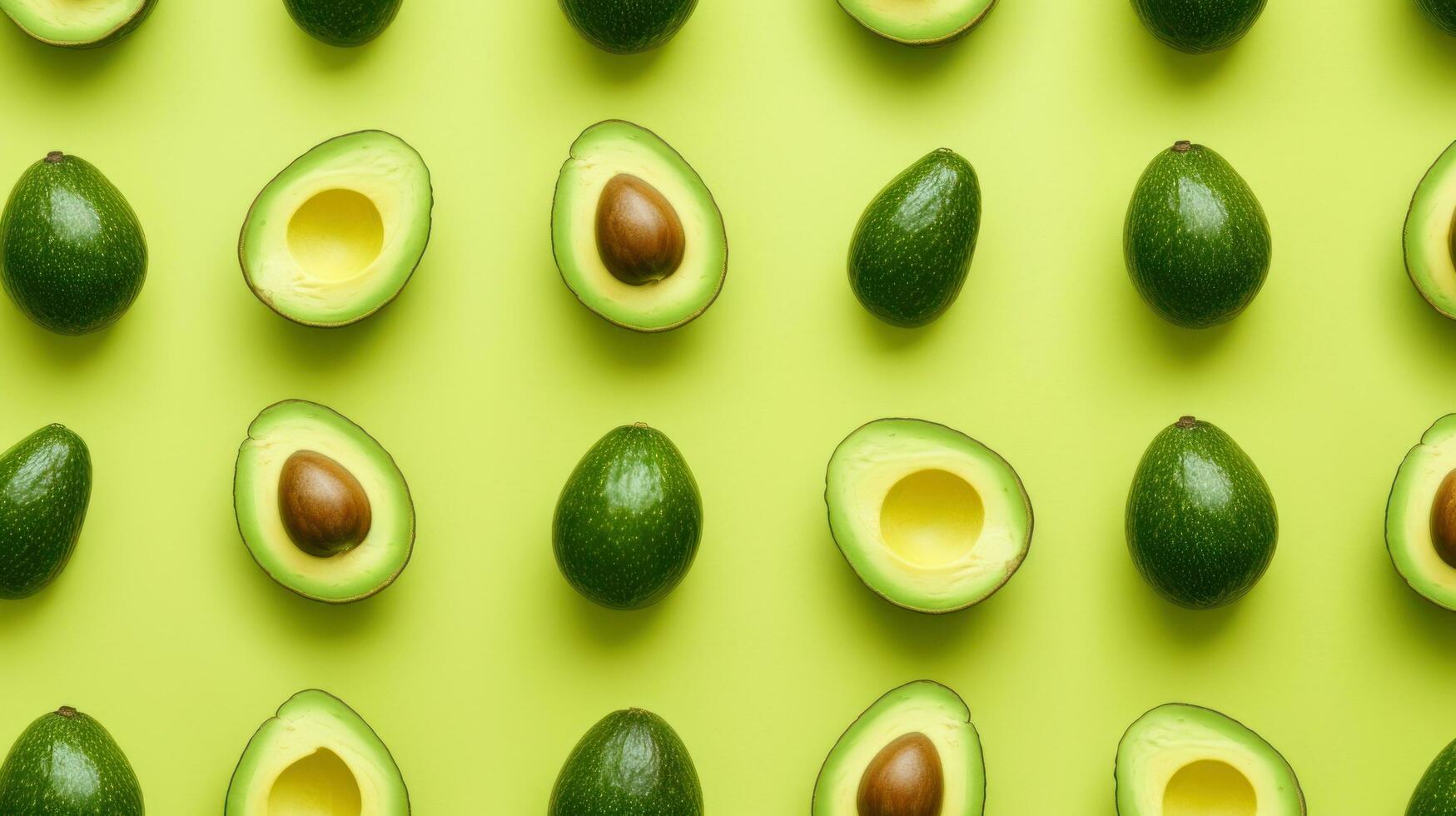 Green and yellow avocado background photo