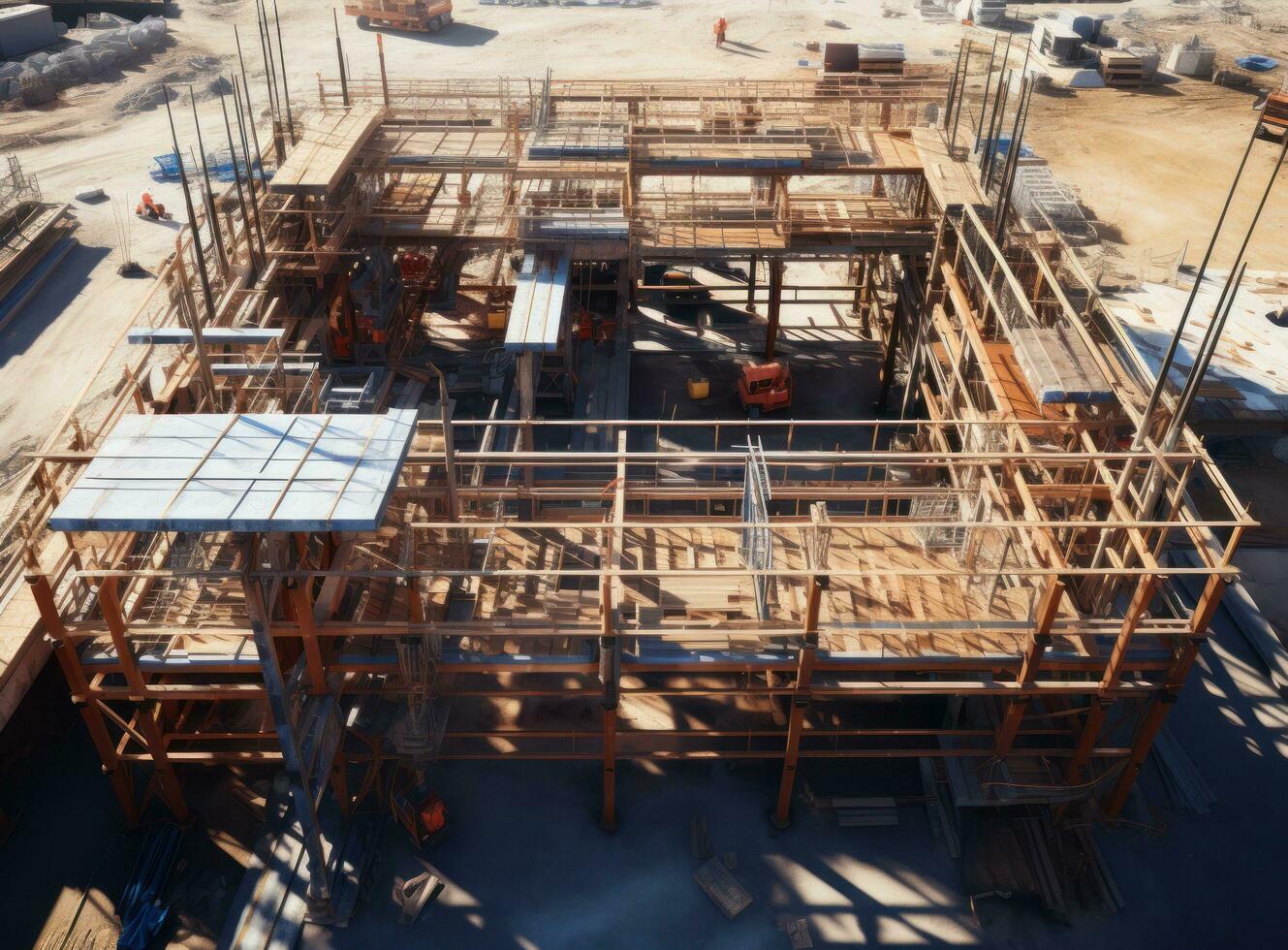 Structure of construction site photo