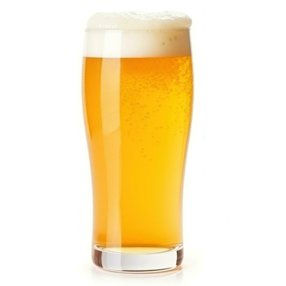 Glass of beer isolated photo