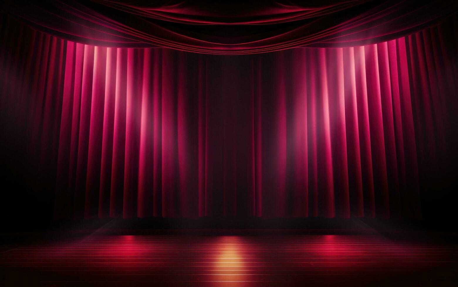 A red curtains in theatre photo