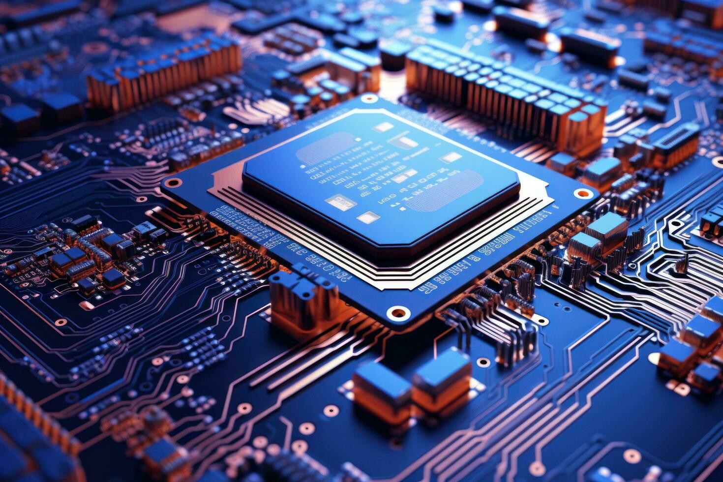 Electronic circuit board photo