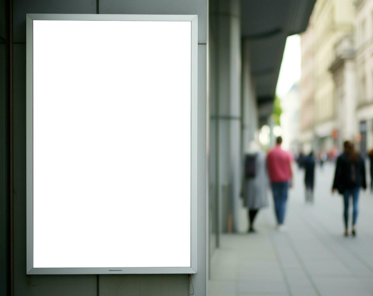 A poster on a bridge advertising photo