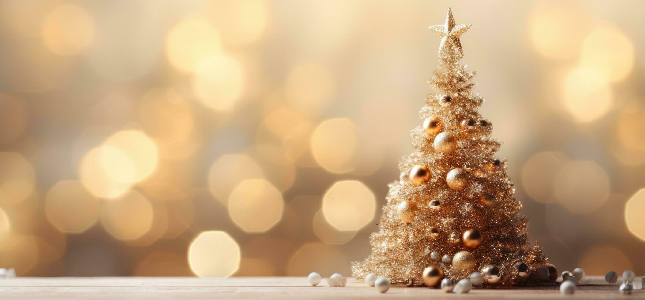 Holiday background with Christmas tree photo