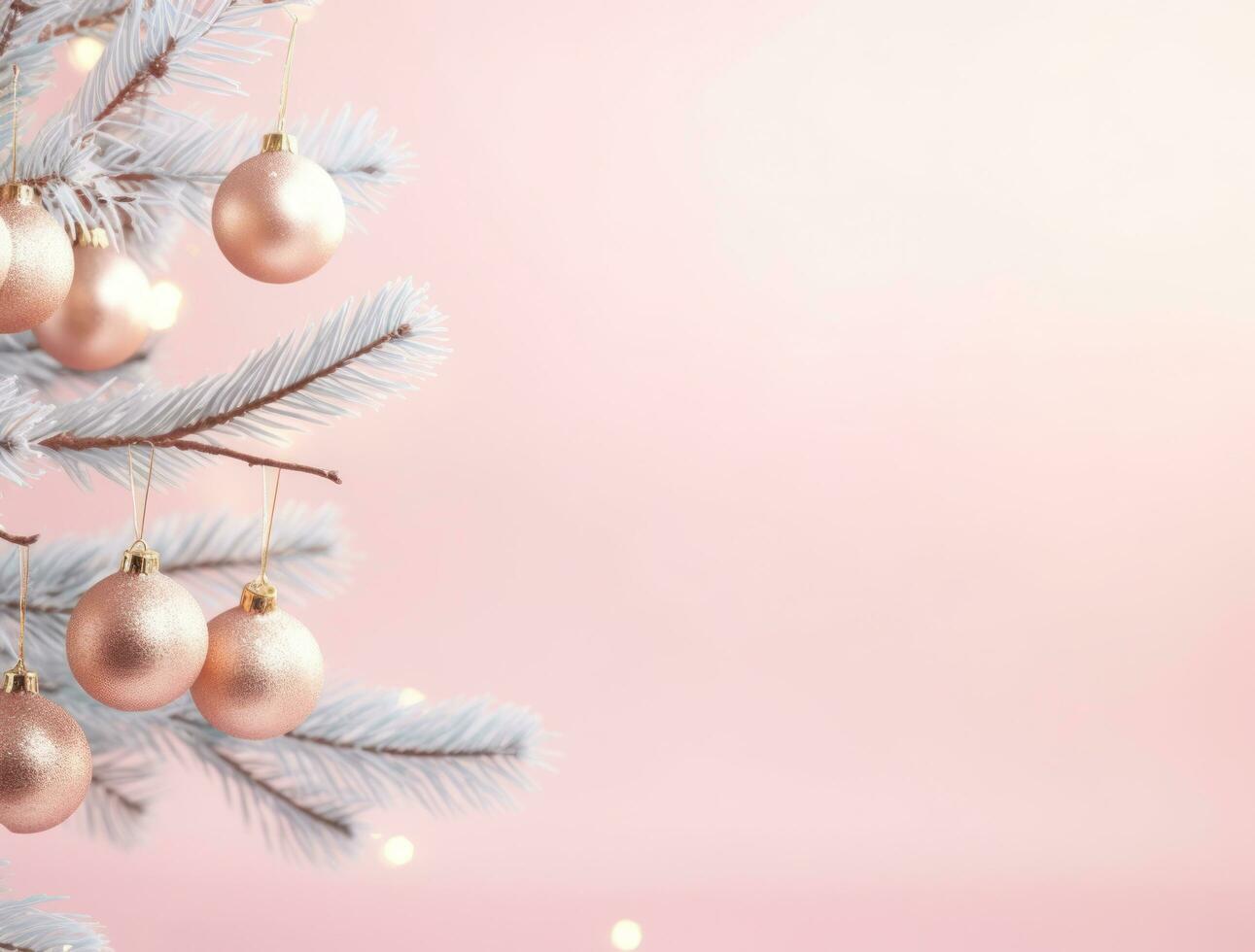 Pink Christmas background photo