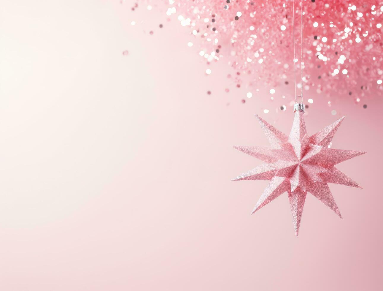 Pink Christmas background photo