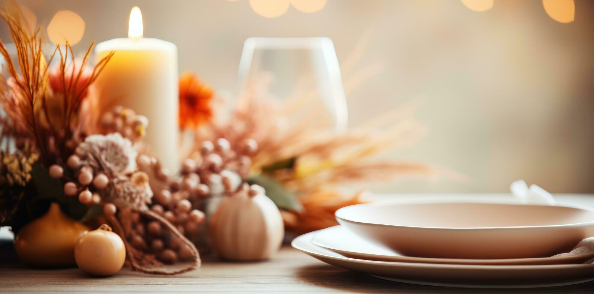 Thanksgiving dinner background photo