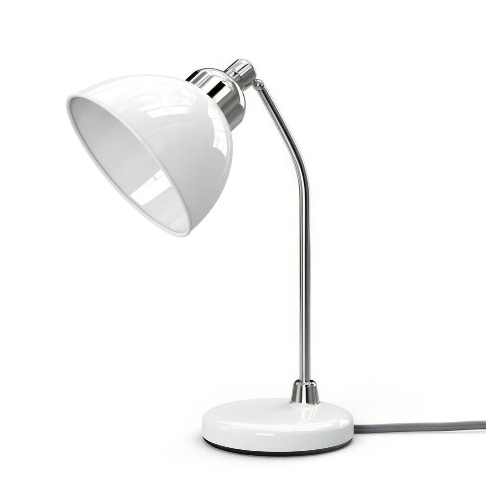 Office table lamp isolated photo