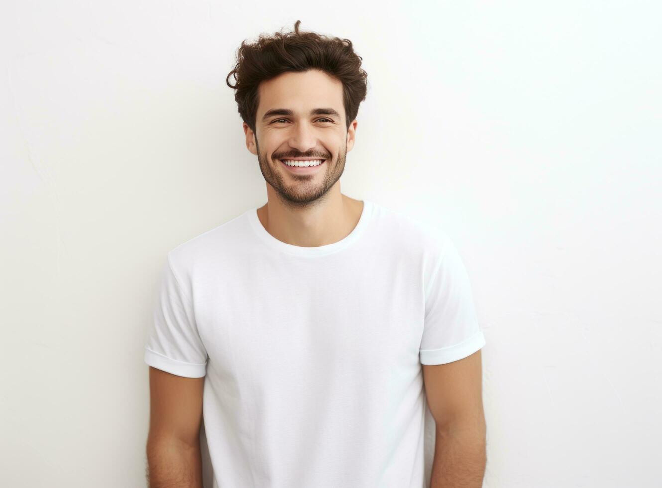 Young smiling man isolated photo
