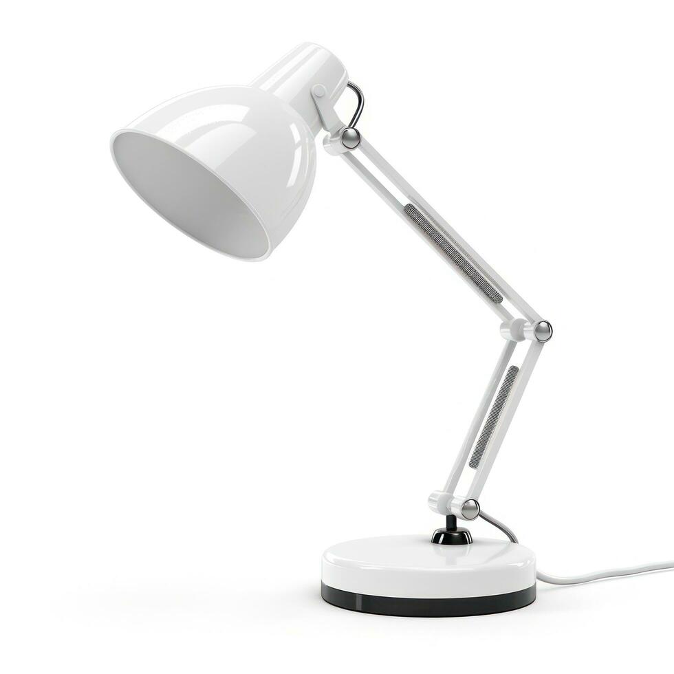 Office table lamp isolated photo