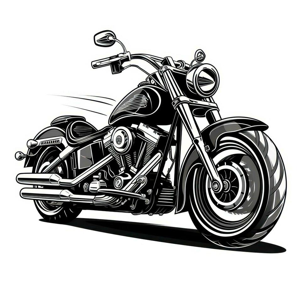 negro motocicleta club logo foto