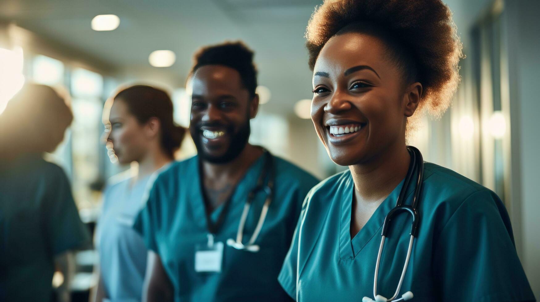 cuidado de la salud equipo trabajando juntos foto