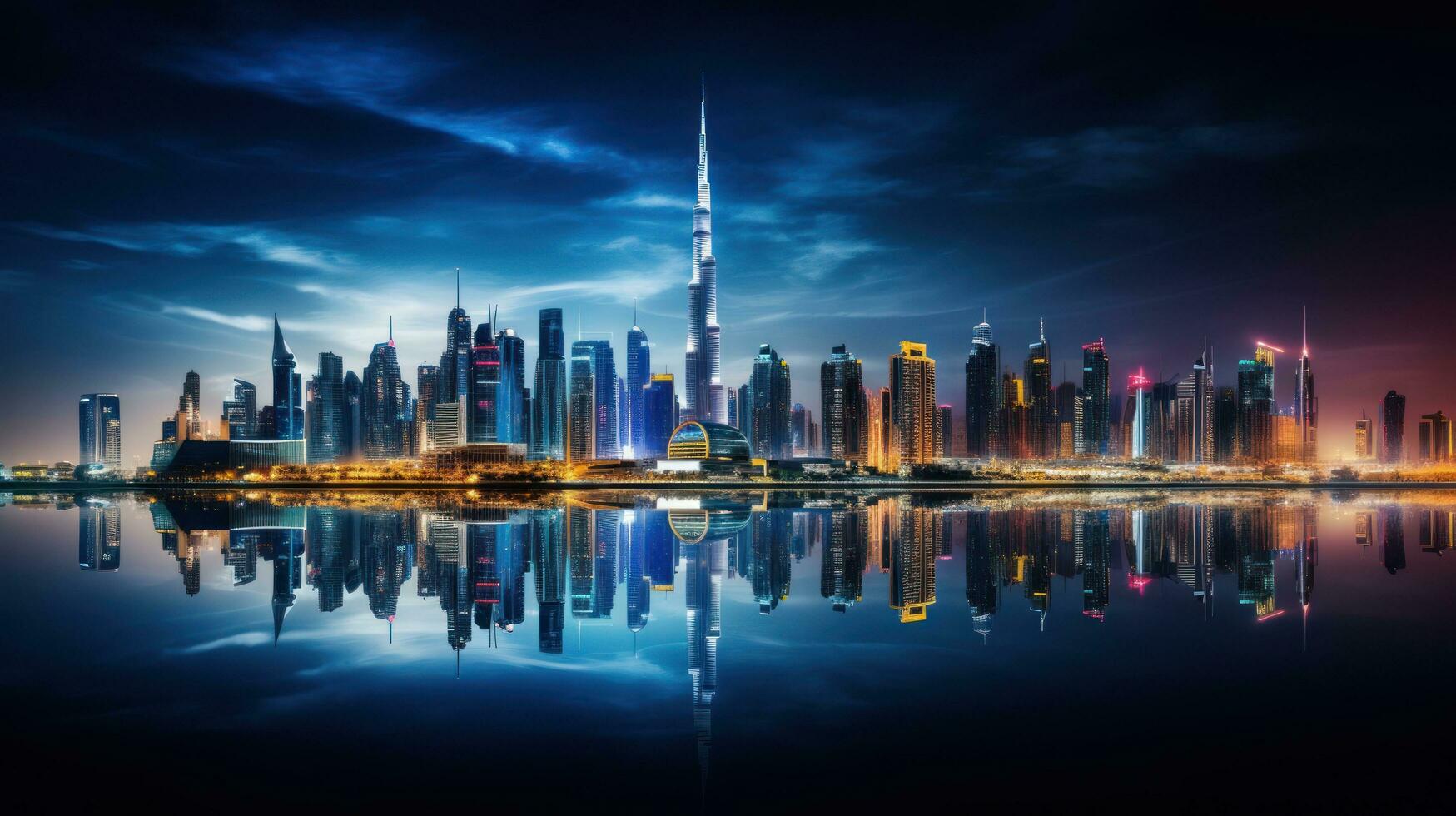 Majestic and modern cityscape photo