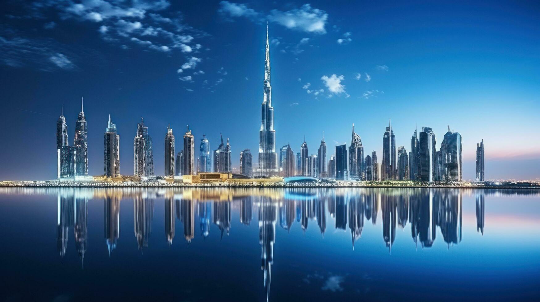 Majestic and modern cityscape photo