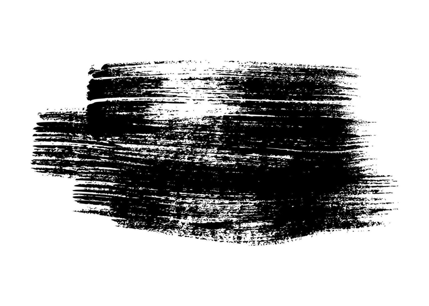 Black grunge brush stroke vector