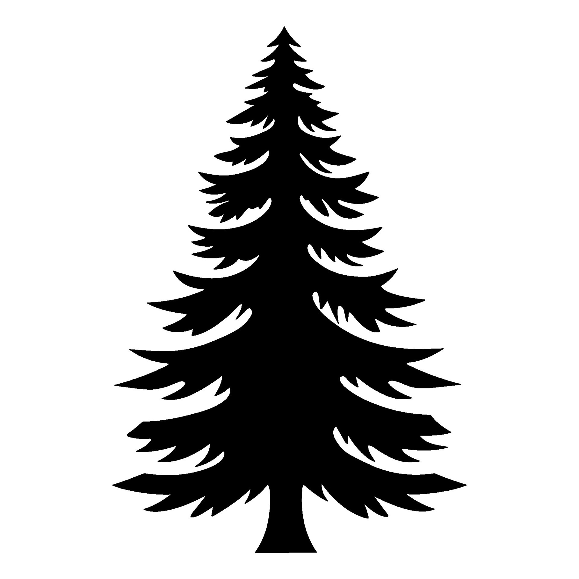 Christmas Tree Silhouette Clipart
 Christmas Tree vector silhouette Clipart Vintage tree silhouette