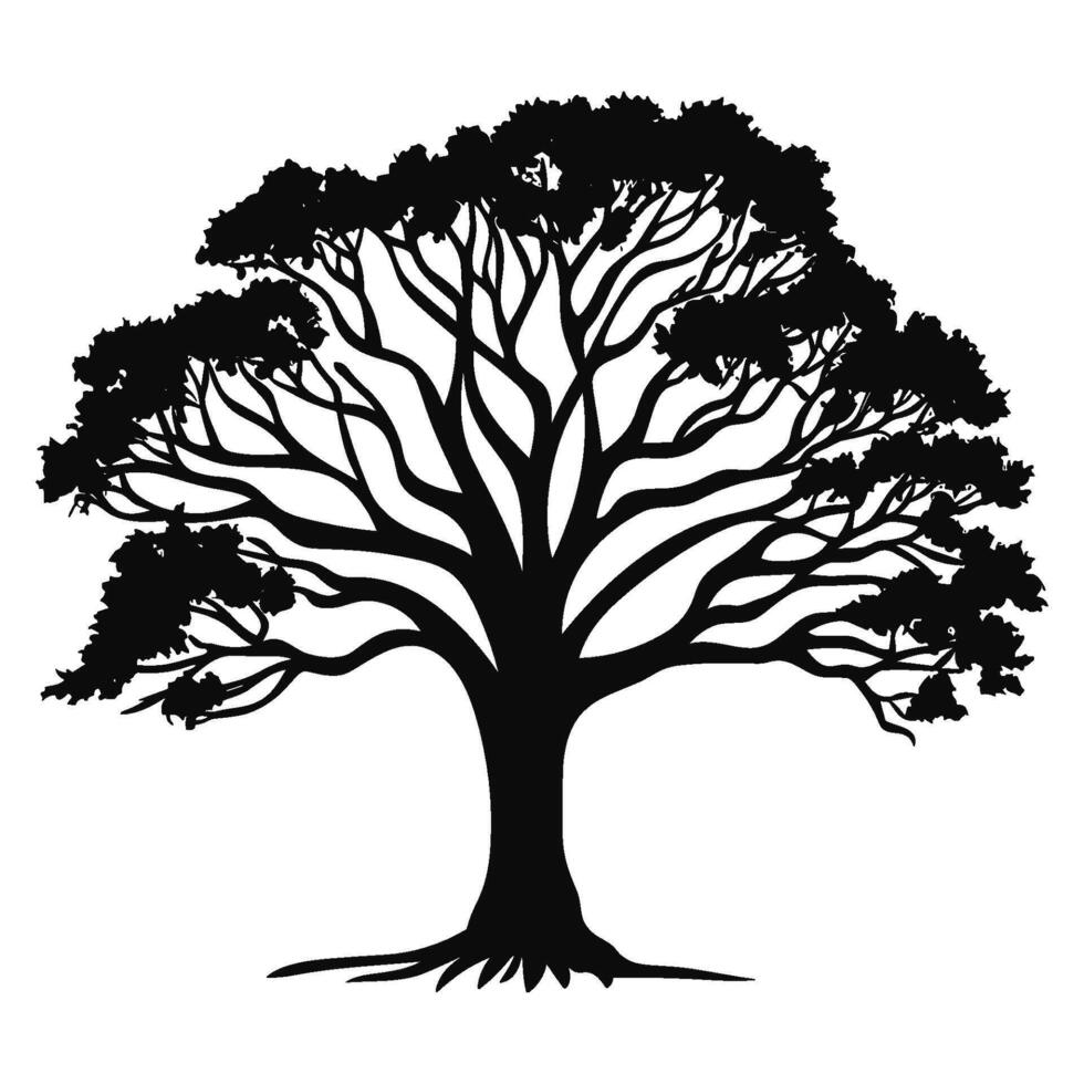 Vintage forest pine tree silhouette vector, Jungle tree silhouette forest, pine tree bundle vector