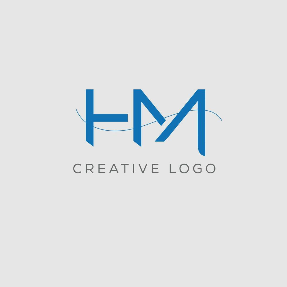 HM initial logo vector