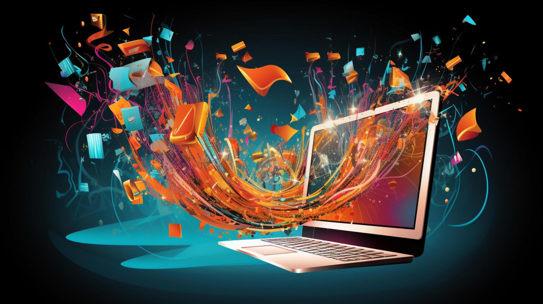 laptop 3d design template background 29565364 Stock Photo at Vecteezy