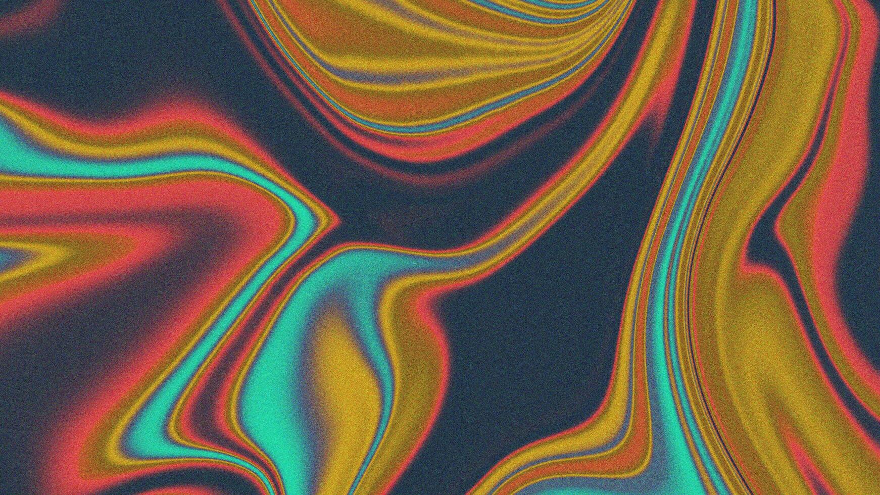 Colorful liquid marble painting background template copy space. Fluid backdrop design with grainy texture. Dynamic color combination for poster, banner, presentation, magazine, or landing page. photo