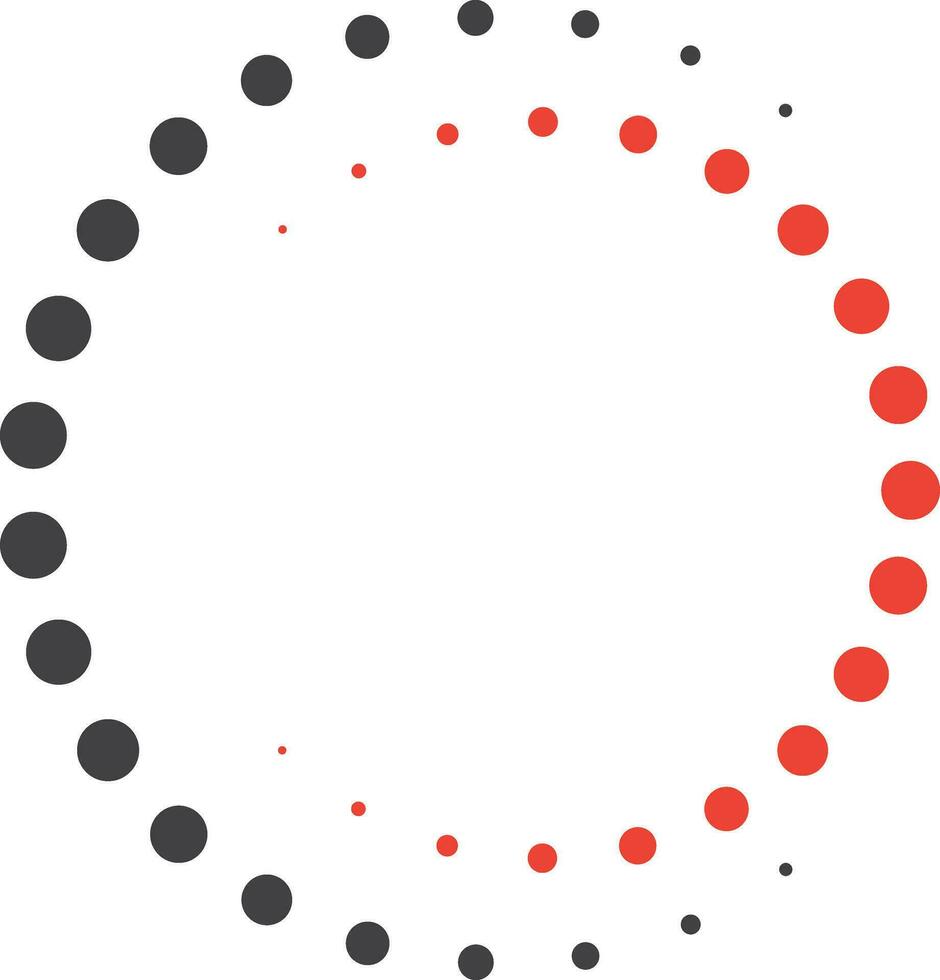 Dot Circle logo design vector