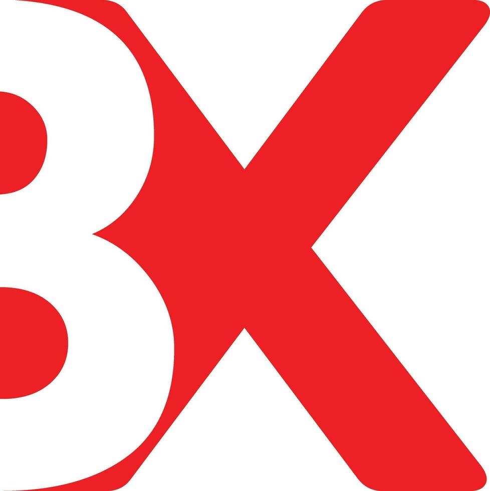 BX logo design vector