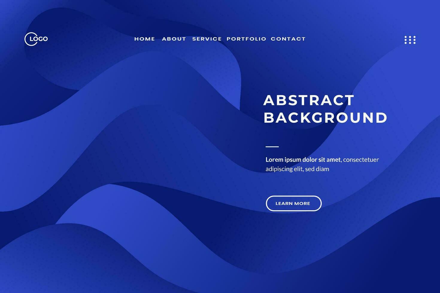 Blue Gradient Abstract Background Colorful Waves. Ideal for web design, presentations, digital creations, and various digital projects vector