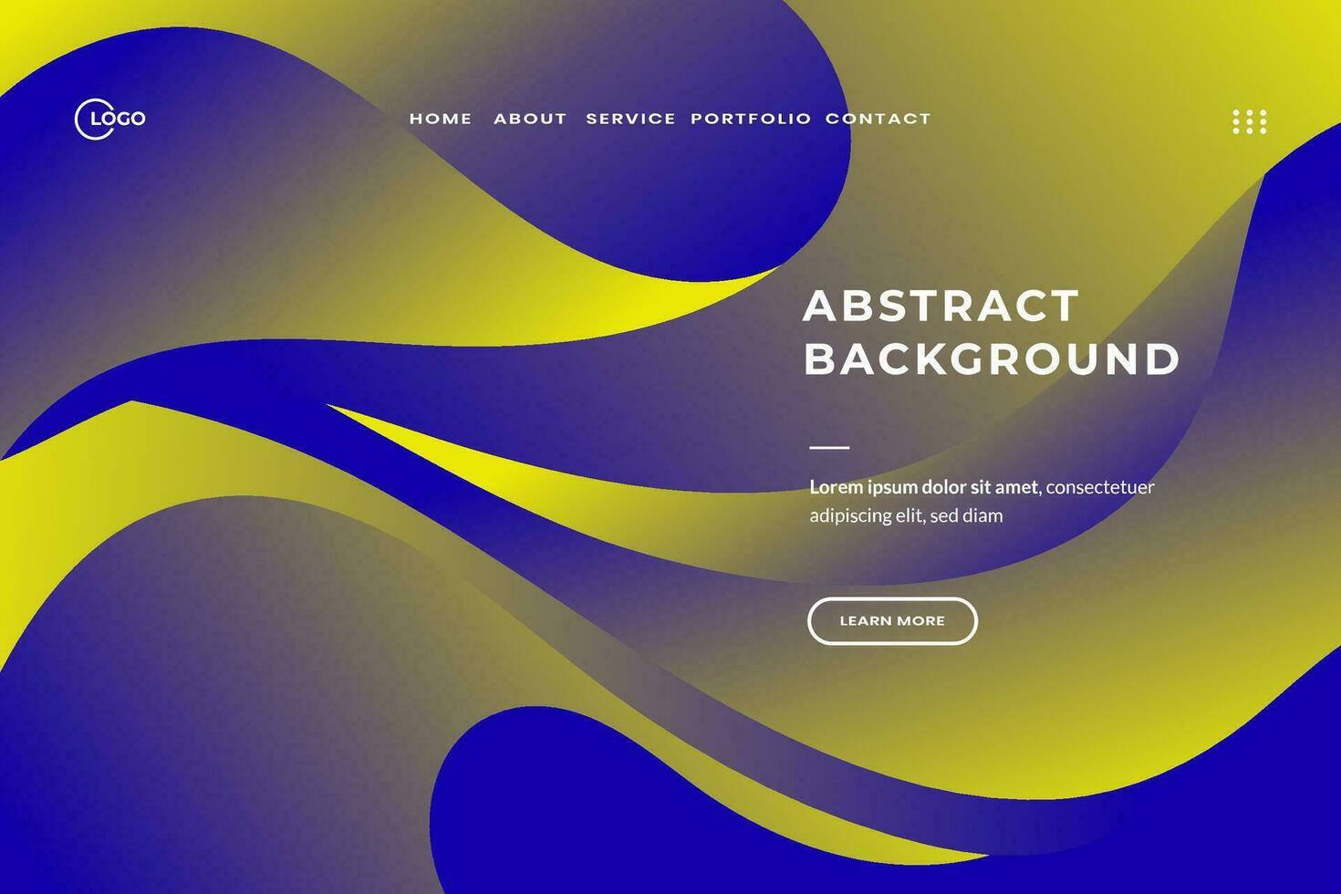 Blue Gradient Abstract Background Colorful Waves. Ideal for web design, presentations, digital creations, and various digital projects vector