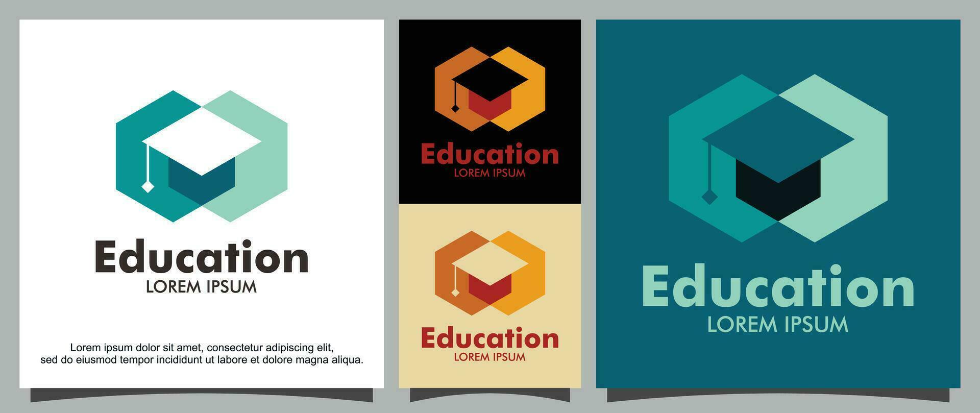 Student and education logo template vector
