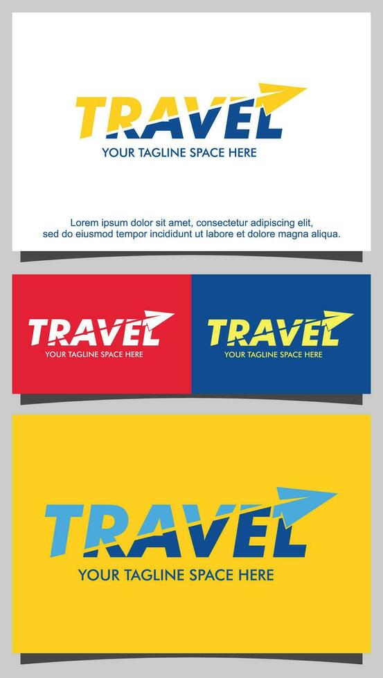 Travel logo template vector