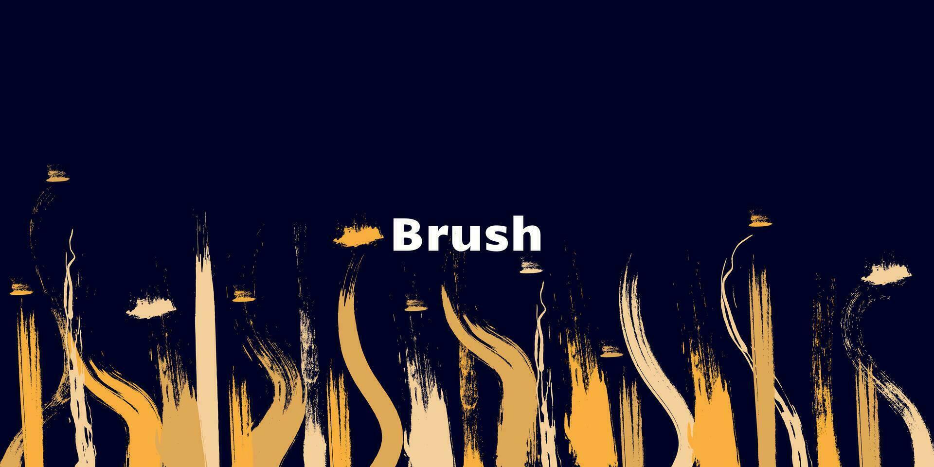 Abstract and Dynamic Brush Background. Brush Stroke Illustration for Banner, Poster or Sports Background. Scratches and Texture Elements For Design vector