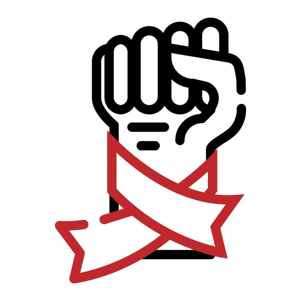 red ribbon symbol Health and medical concept. World AIDS Day, icons vector