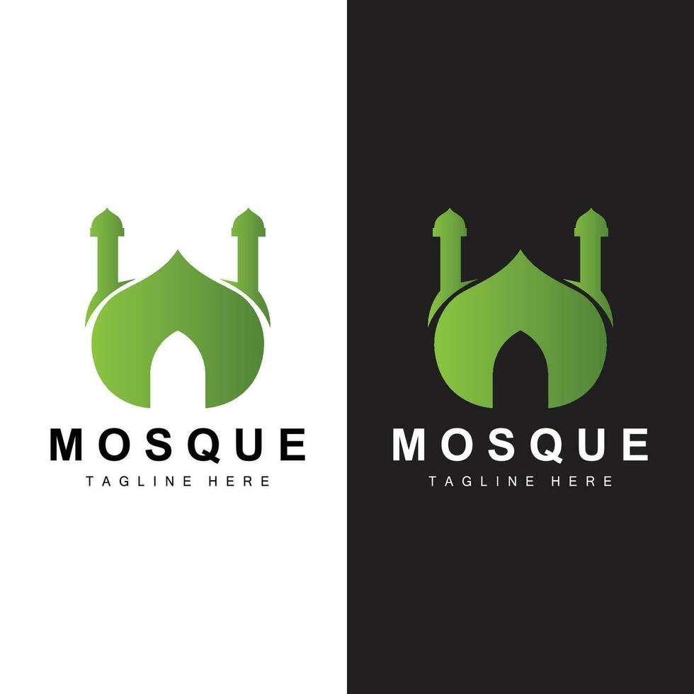 Mosque Logo Vector Symbol Illustration Design