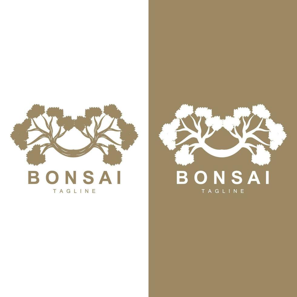 Bonsai Tree Logo Vector Symbol Illustration Design