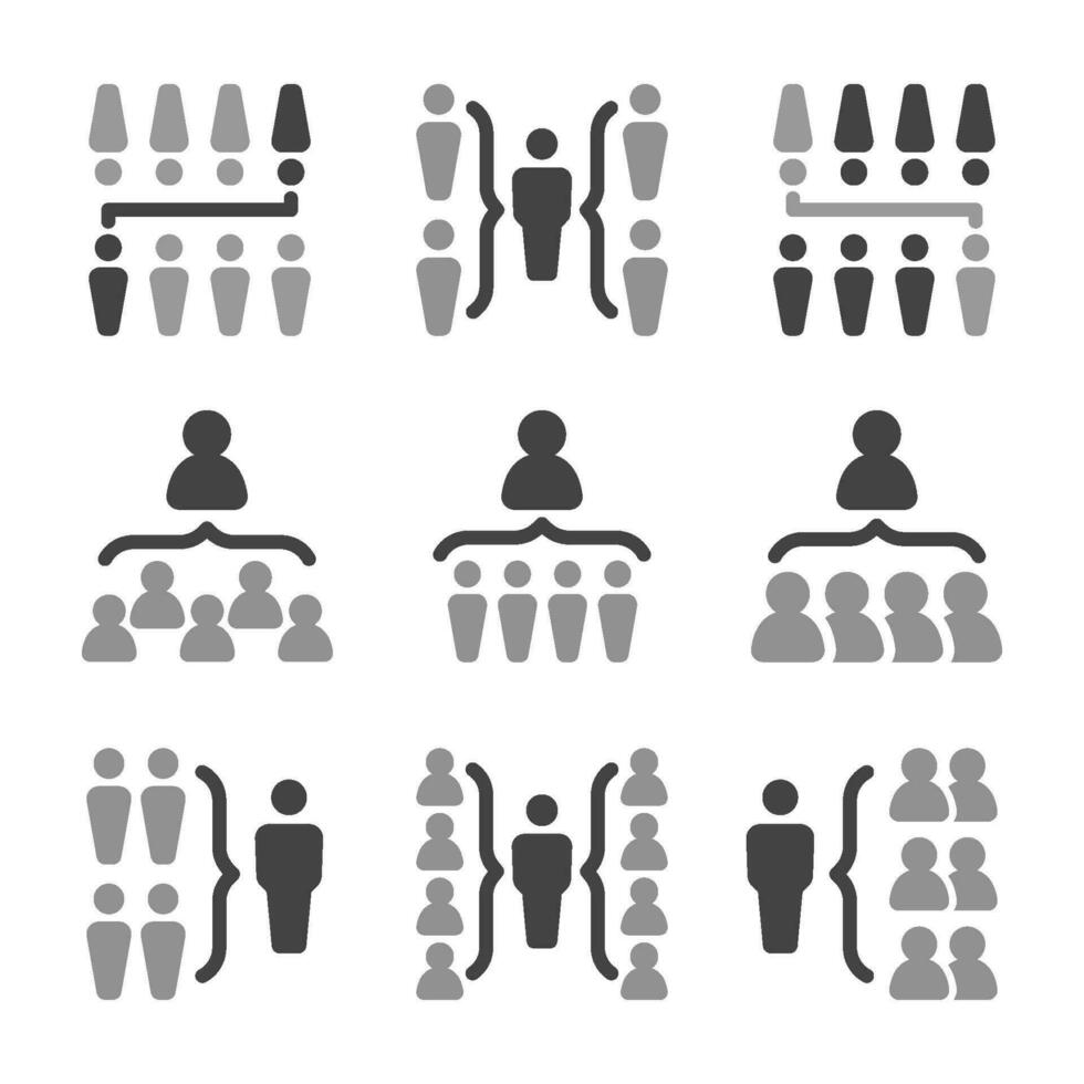 people organization icon set,vector and illustration vector