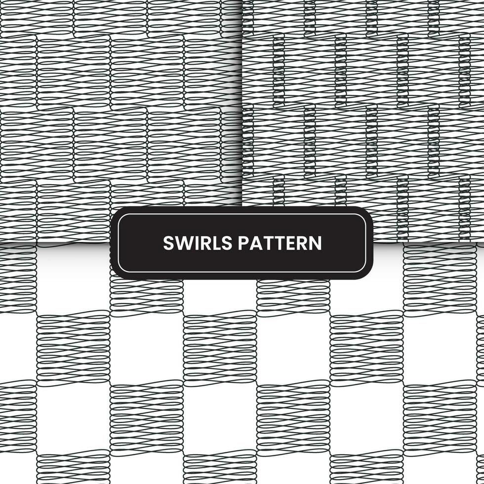 Swirls line pattern design vector