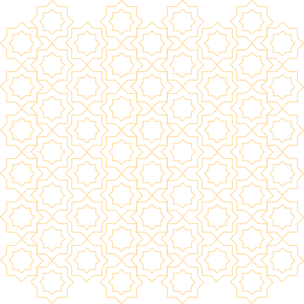 Golden Islamic pattern png