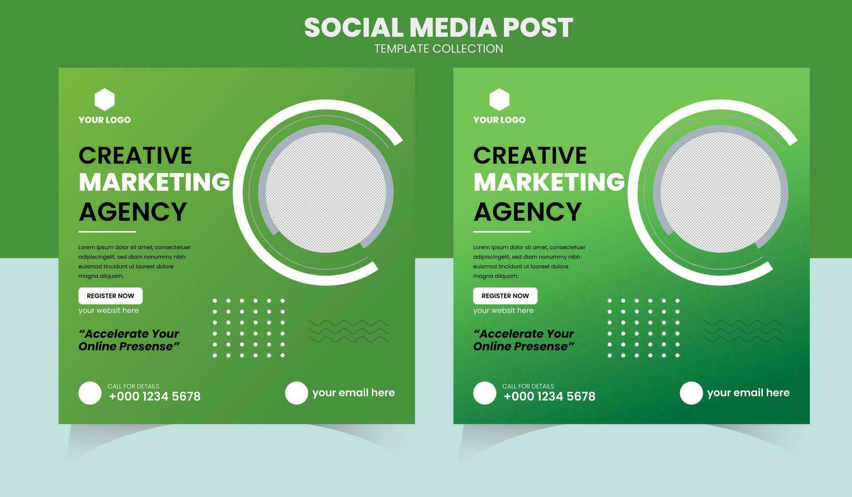 Digital Marketing Social Media Post vector