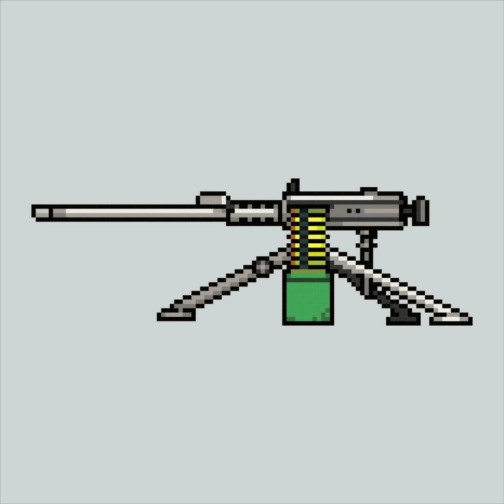 píxel Arte máquina pistola. pixelado máquina pistola. máquina pistola arma íconos antecedentes pixelado para el píxel Arte juego y icono para sitio web y vídeo juego. antiguo colegio retro vector